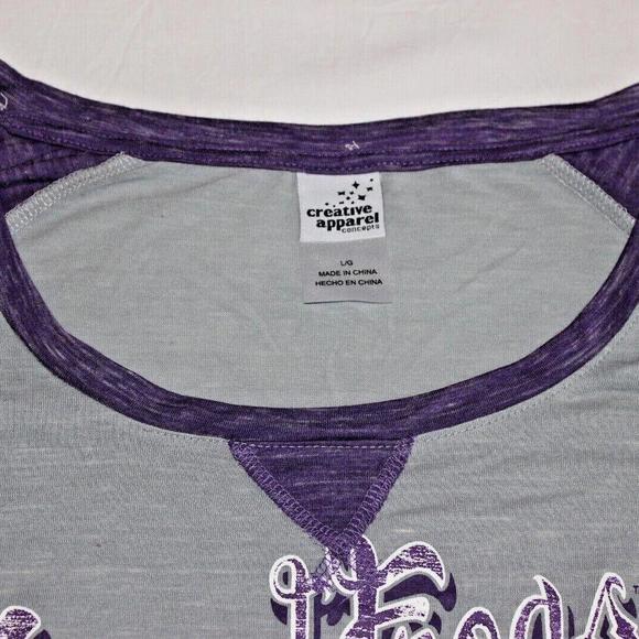 NWT CREATIVE APPAREL WOMENS NCAA TEXAS CHRISTIAN HORNED FROGS PULLOVER SHIRT - Picture 4 of 8
